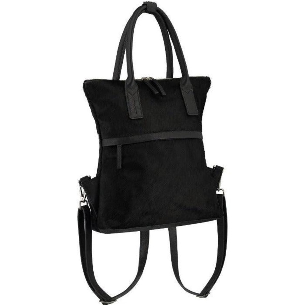 Brix & Bailey Black Convertible Leather Backpack Purse NWT NEW - Picture 2 of 10
